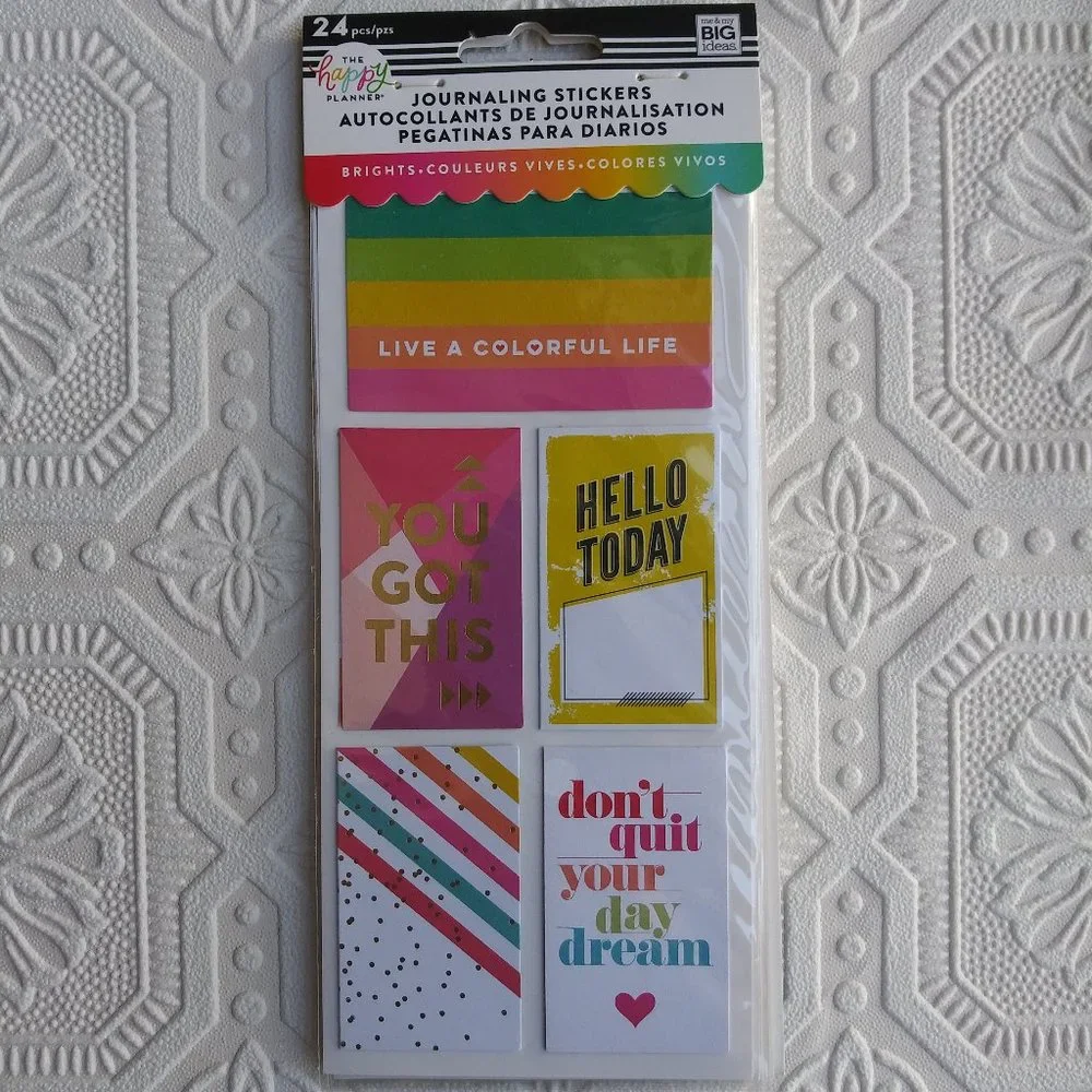 The Happy Planner Journaling Stickers 24 pc